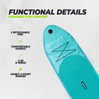 Virtufit Supboard Surfer 305 - Oranje - Inclusief Windzeil en accessoires - Afbeelding 5
