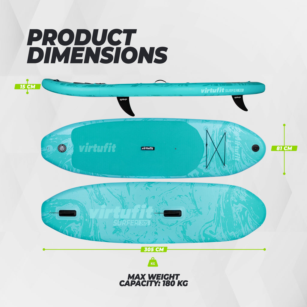 Virtufit Supboard Surfer 305 - Oranje - Inclusief Windzeil en accessoires - Afbeelding 8