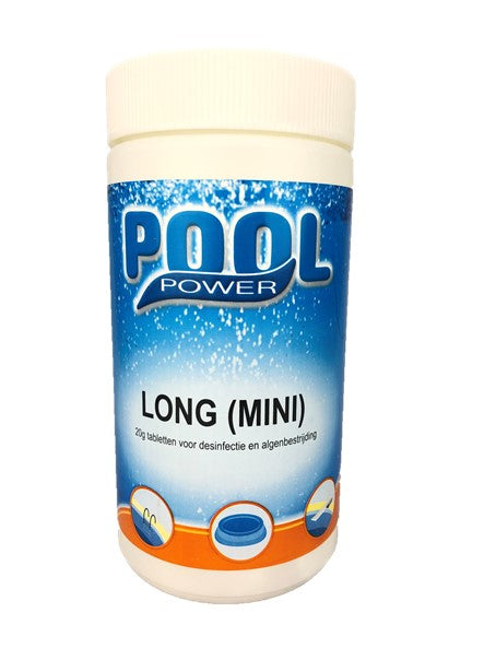 Pool Power Long Mini Chloortabletten - 1 kg - Hoofdafbeelding