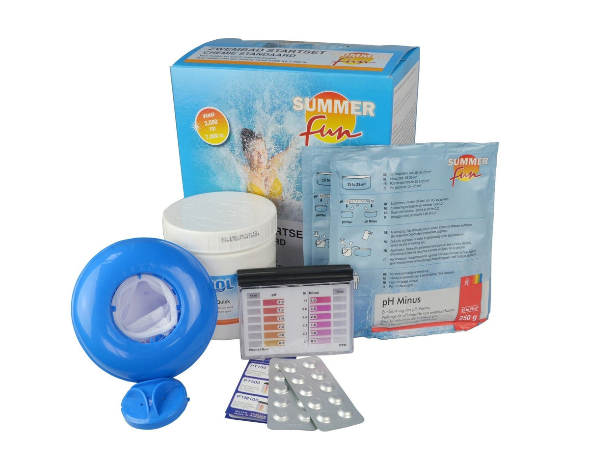 Summer Fun Zwembad Startset Chemie Standard (3000 - 7000 Liter) - Aanzicht