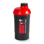 Gorilla Wear Wave Shake Beker - 600 ml - Zwart/Rood - In gebruik