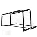 VirtuFit Zusammenklappbares Fußballtor - Pannagoal - 150x60cm (Set von 2) - Schwarz - Zweite Chance