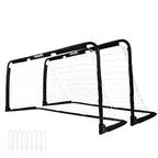 VirtuFit Zusammenklappbares Fußballtor - Pannagoal - 150x60cm (Set von 2) - Schwarz - Zweite Chance
