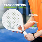 VirtuFit Control Padel Schläger - Weiß - Schwarz