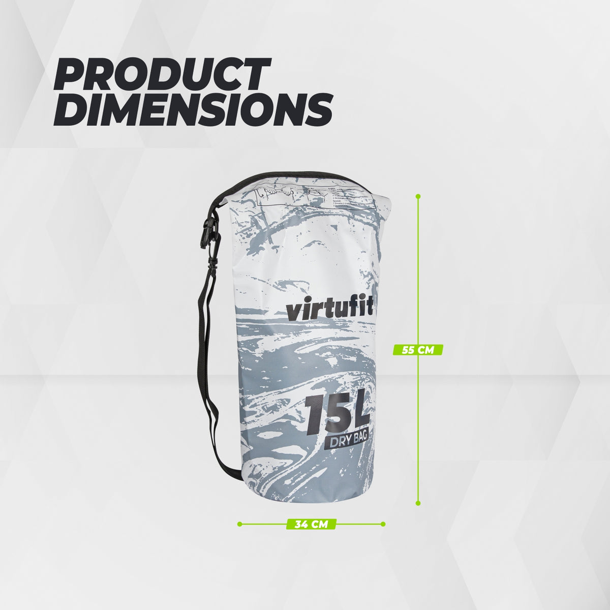 VirtuFit Dry Bag 15L - Wasserfeste Tasche