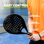 VirtuFit Control Padel Schläger - Schwarz - Grau