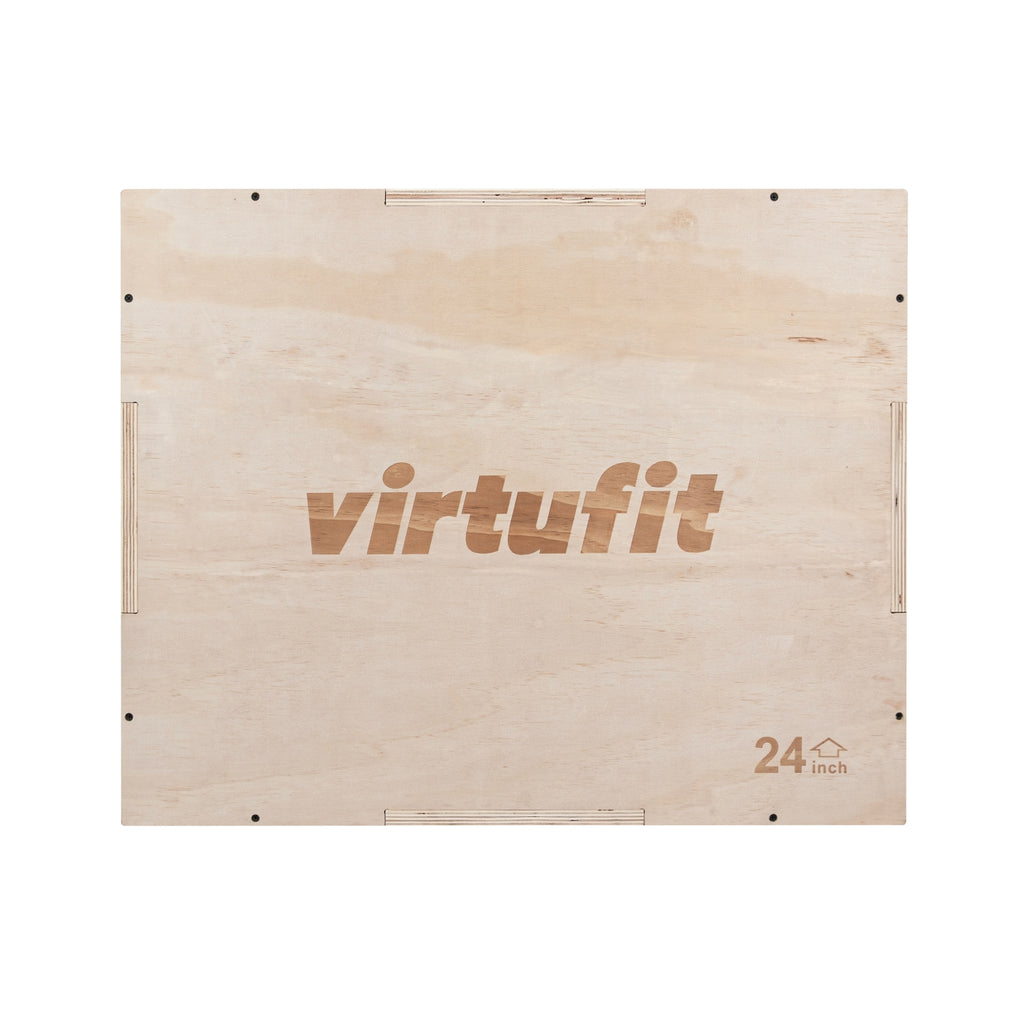 VirtuFit Holz Plyo Box 3-in-1 - Groß - 50 x 60 x 75 cm
