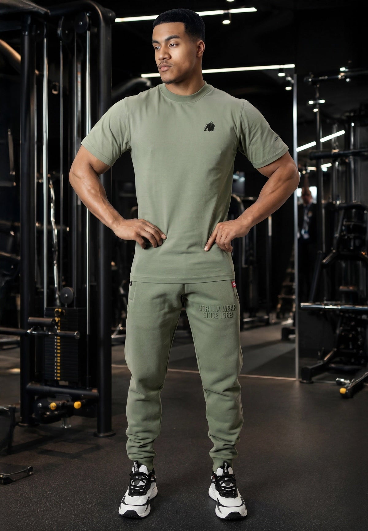 Gorilla Wear Dalton Essential Joggingbroek - Groen - Aanzicht
