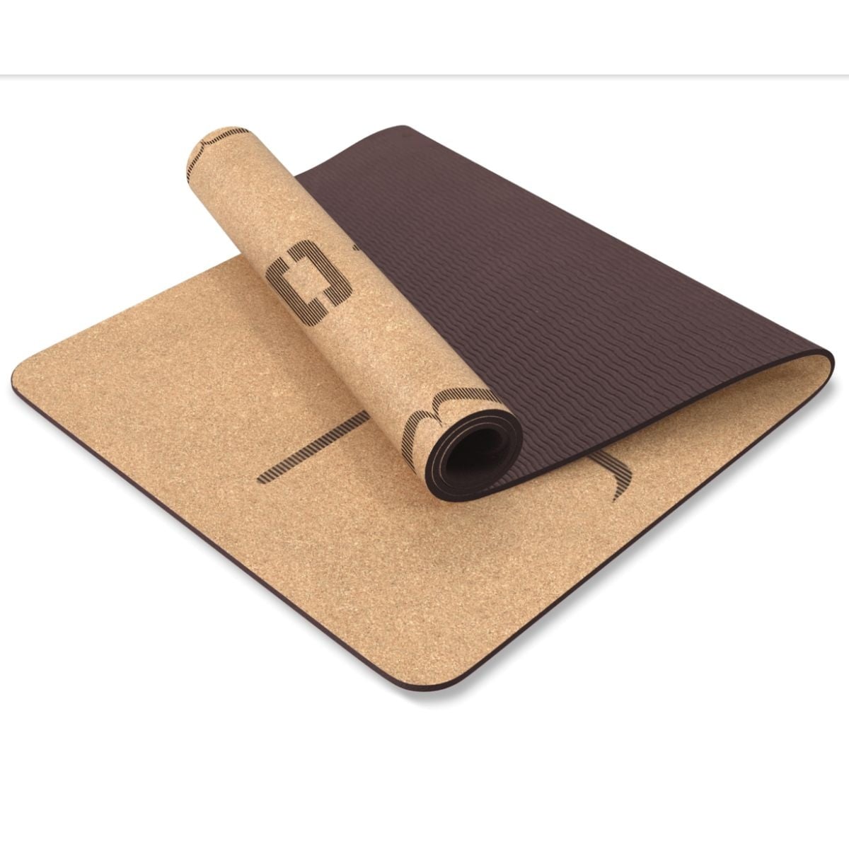 Liveness Yoga Mat - 5 mm - Kork/Schokolade