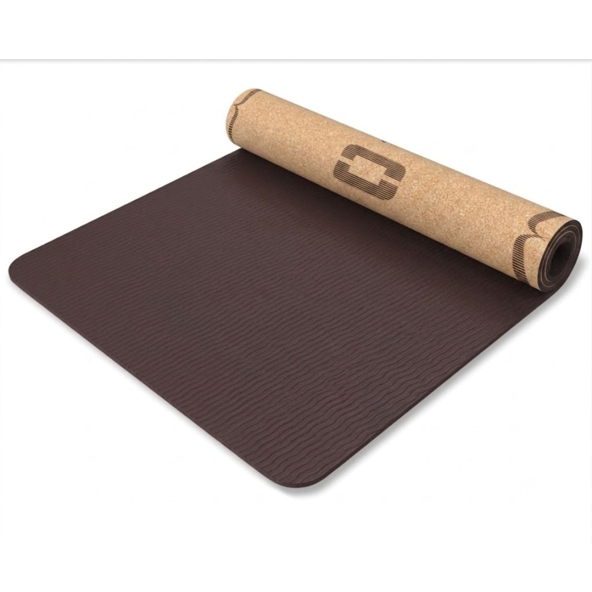 Liveness Yoga Mat - 5 mm - Kork/Schokolade