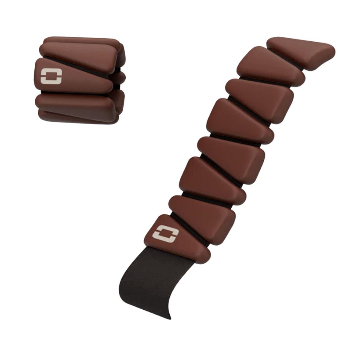 Liveness Einzel- und Handgelenkgewichte - 2 x 0,9 kg - Schokolade