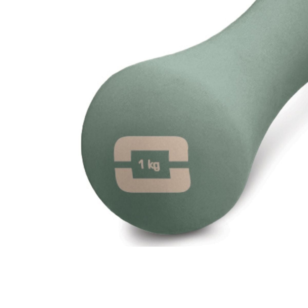 Liveness Neopren Yoga-Hantel - 1 kg - Grün