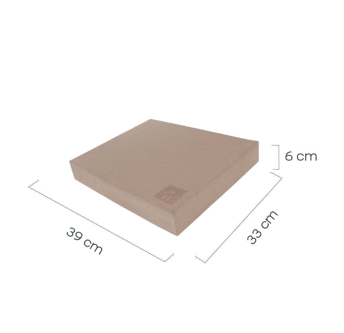 Orange Gym Balance Pad - Mushroom Brown/Taupe - Aanzicht