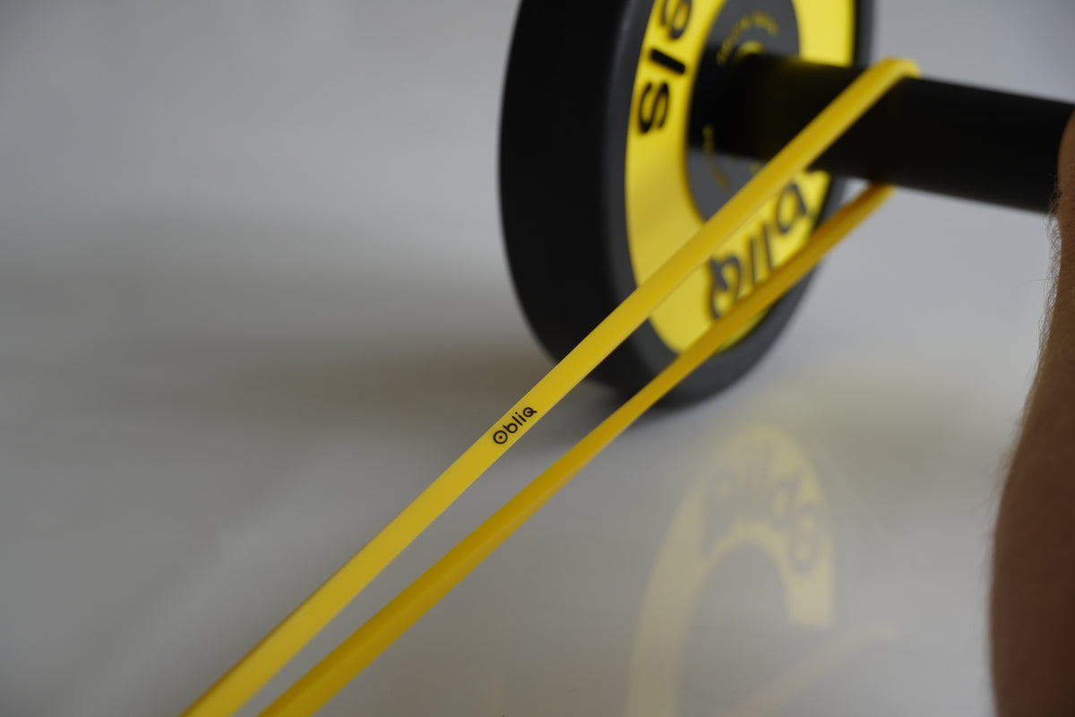 ObliQ Fitness Starterpaket - Bauchmuskeltrainer mit Wheels und Startblock