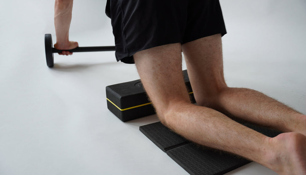 ObliQ Fitness Starterpaket - Bauchmuskeltrainer mit Wheels und Startblock