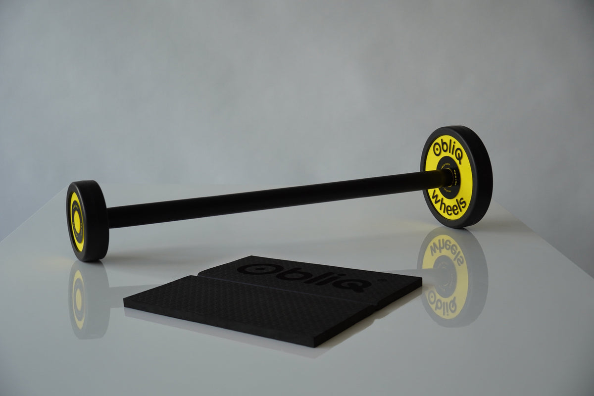 ObliQ Fitness Wheels - Geführter Asymmetrischer Bauchmuskeltrainer