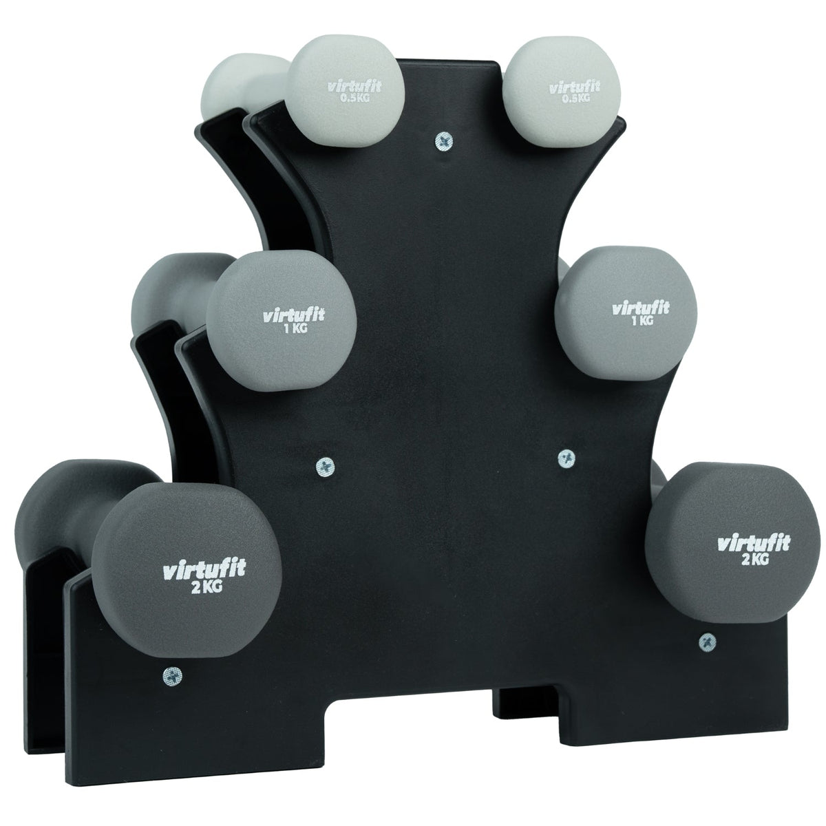 VirtuFit Neopren-Dumbbell-Set - Hantelset - Mit Halterhalter