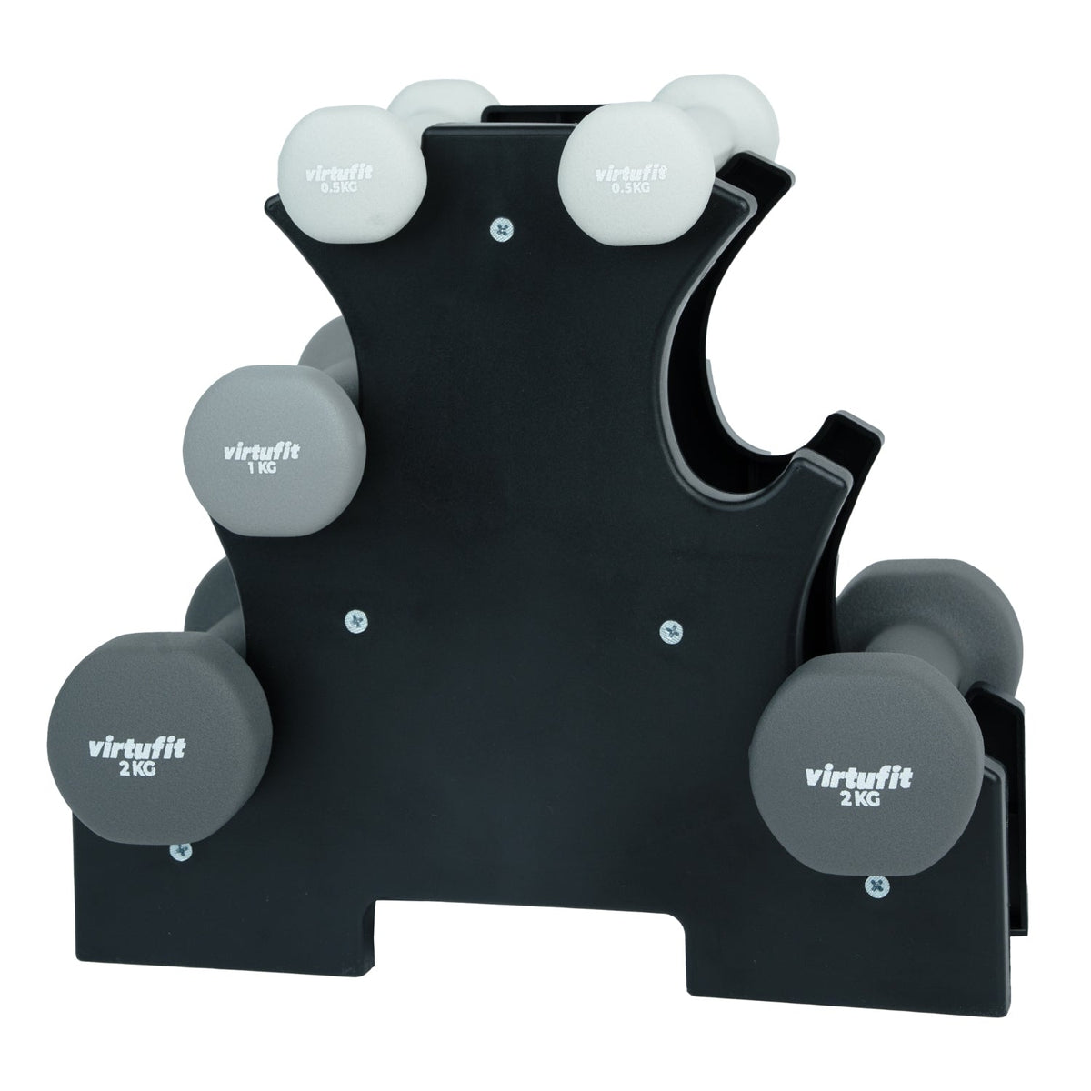 VirtuFit Neopren-Dumbbell-Set - Hantelset - Mit Halterhalter