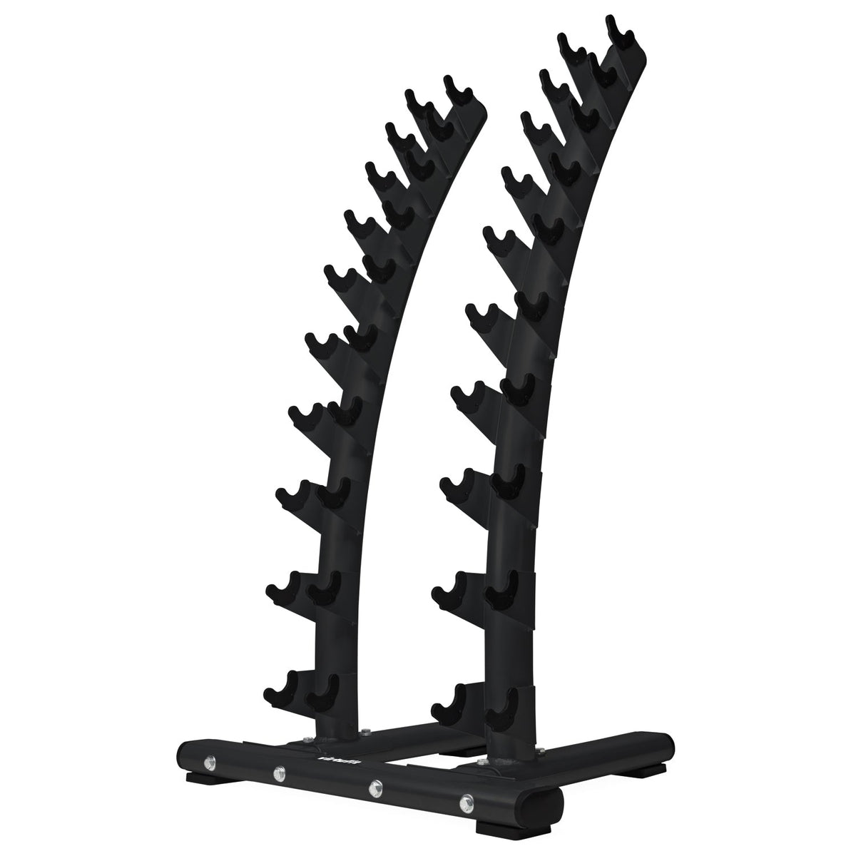 VirtuFit Hantelscheibenständer stehend Deluxe + Hexa Hantelscheiben 1 bis 10 kg