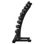 VirtuFit Hantelscheibenständer stehend Deluxe + Hexa Hantelscheiben 1 bis 10 kg
