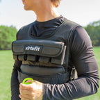 VirtuFit Verstellbares Gewichtsweste Pro - 10 kg - Schwarz