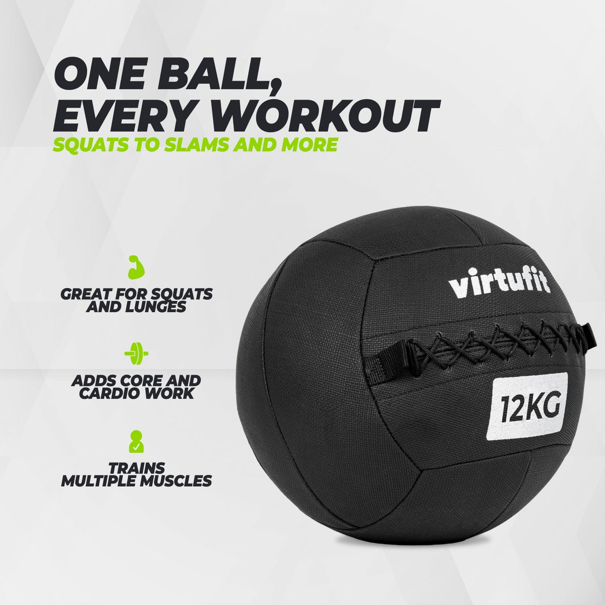 VirtuFit Wall Ball Pro - 12 kg