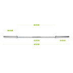 VirtuFit Olympische Hantelstange - 50 mm - 180 cm