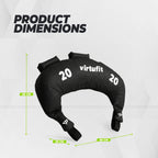 VirtuFit Bulgarian Bag - Fitnessbag - 20 kg - Tweedekans