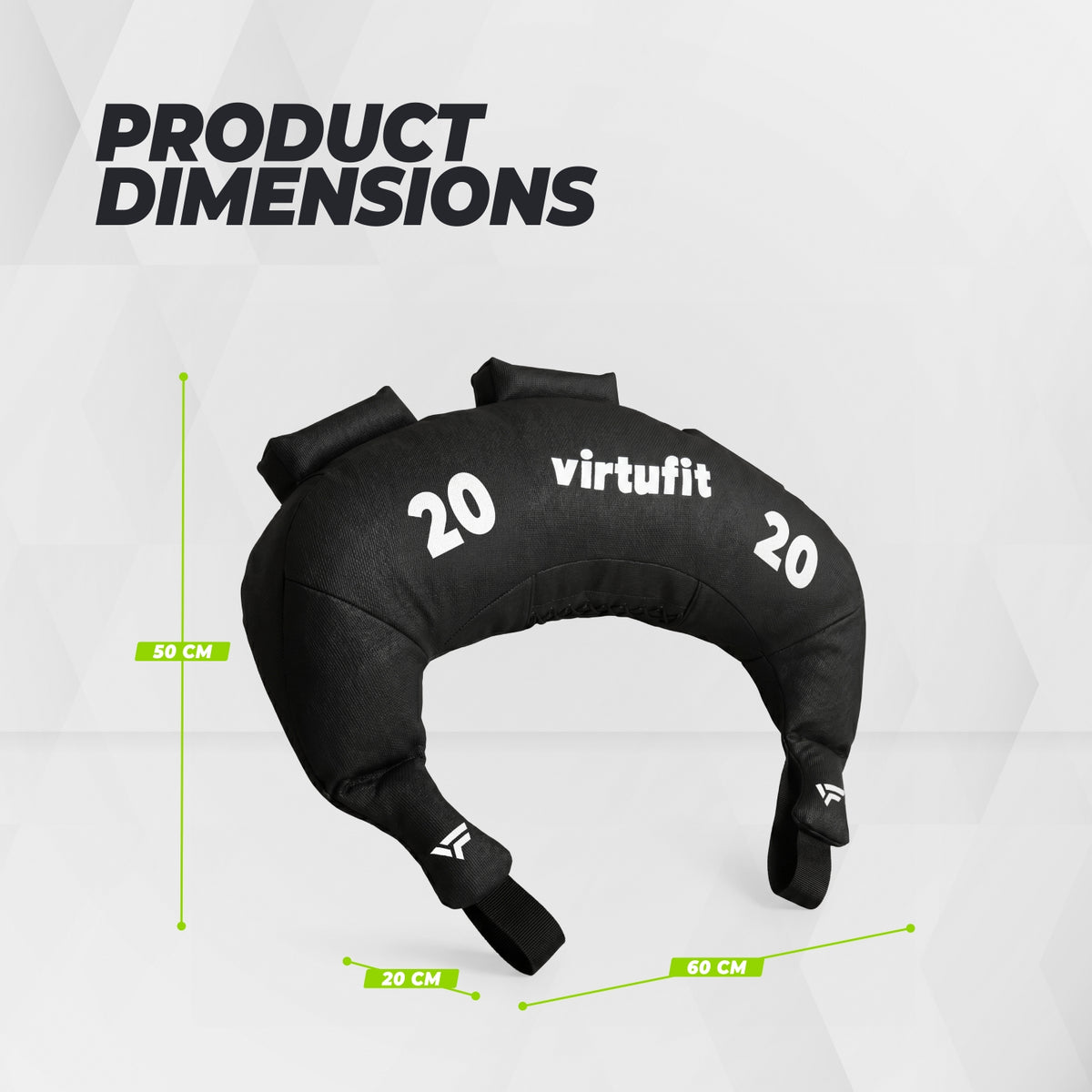 VirtuFit Bulgarian Bag - Fitnessbag - 20 kg - Tweedekans