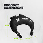 VirtuFit Bulgarian Bag - Fitnessbag -  25 kg - Afbeelding 6