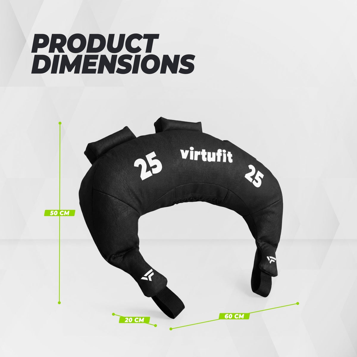 VirtuFit Bulgarian Bag - Fitnessbag -  25 kg - Afbeelding 6