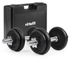 VirtuFit Verstelbare Dumbbellset Pro 20 kg - 2 x 10 kg - Inclusief koffer - Hoofdafbeelding