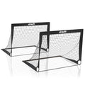 VirtuFit Pop-Up Voetbaldoelen Set - Voetbalgoals - 120 x 90 cm - Zwart - Hoofdafbeelding