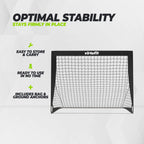 VirtuFit Pop-Up Voetbaldoelen Set - Voetbalgoals - 120 x 90 cm - Zwart - In gebruik