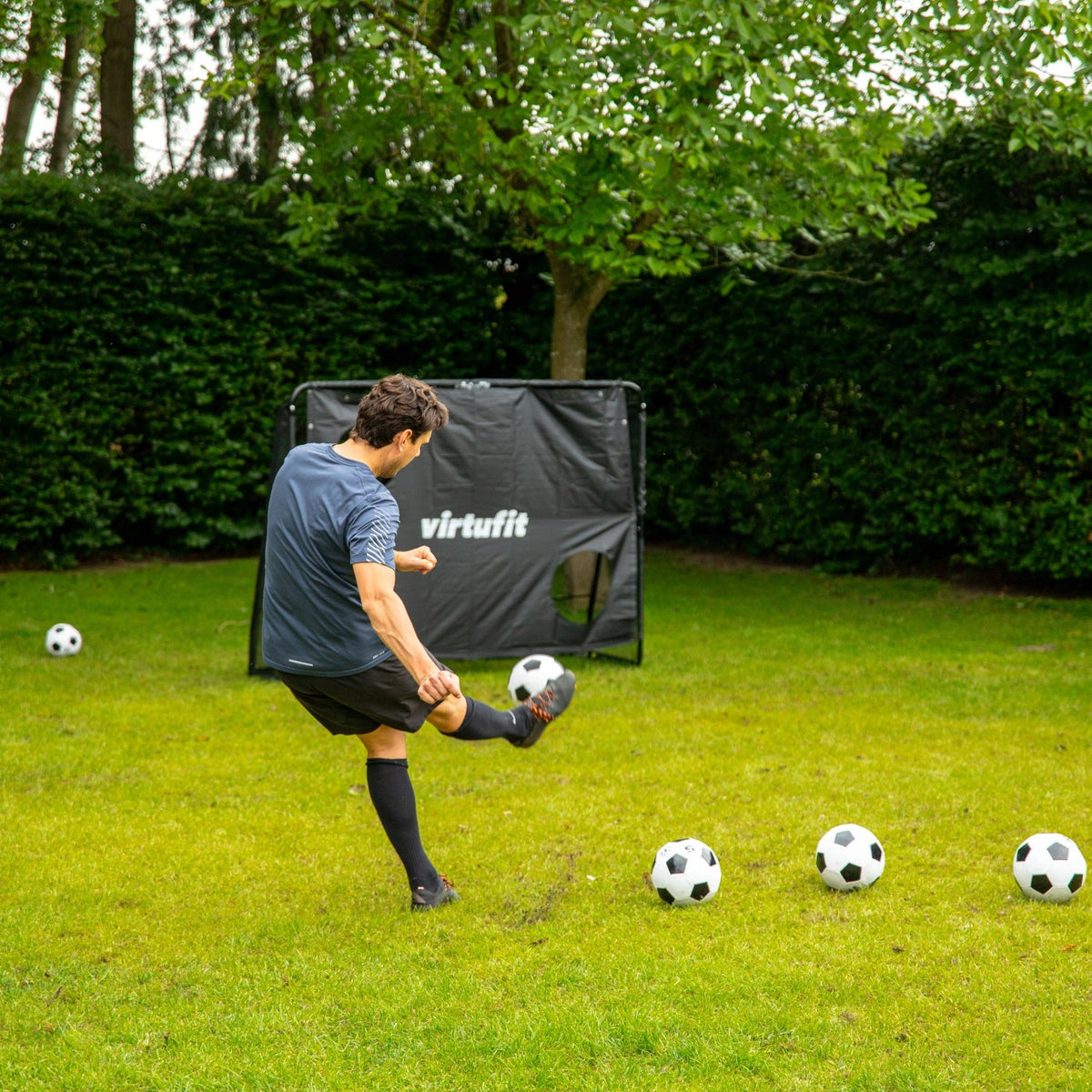 VirtuFit Voetbaldoel Pro met Doelwand - Voetbal Goal - 170 x 110 cm - Aanzicht
