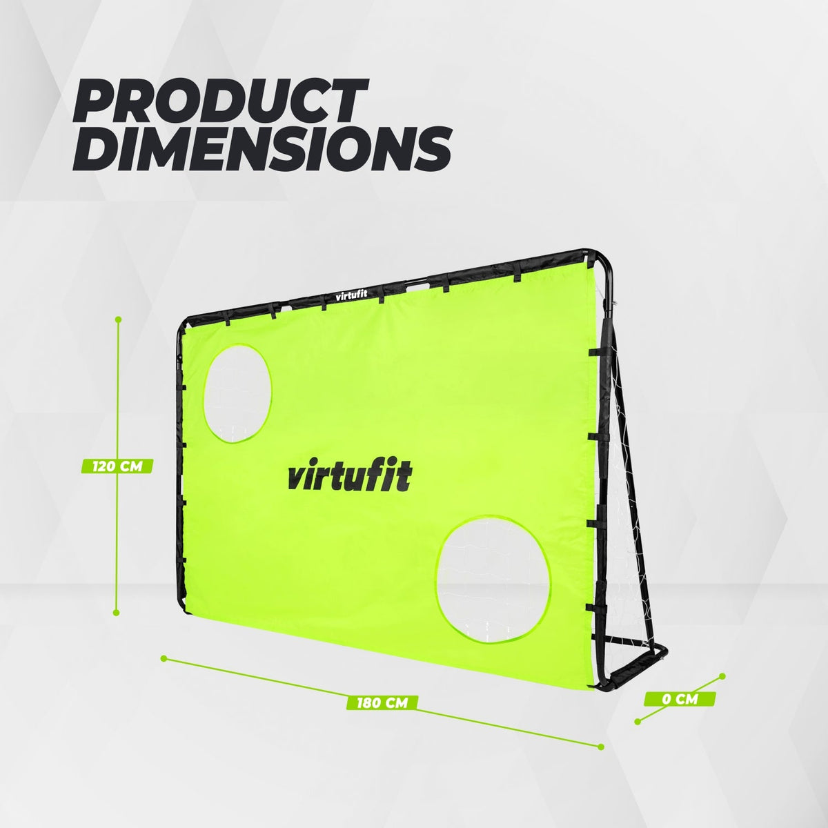VirtuFit Fußballtor mit Torwand - Fußballtor - 180 x 120 cm