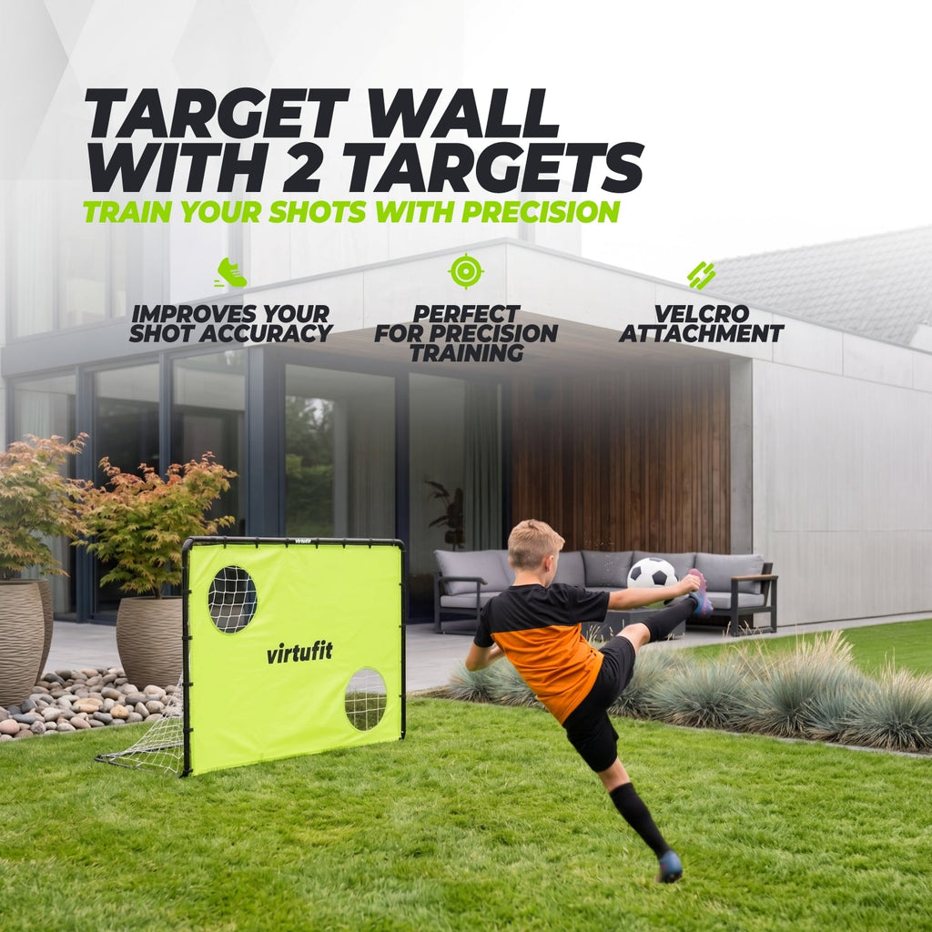 VirtuFit Fußballtor mit Torwand - Fußballtor - 180 x 120 cm