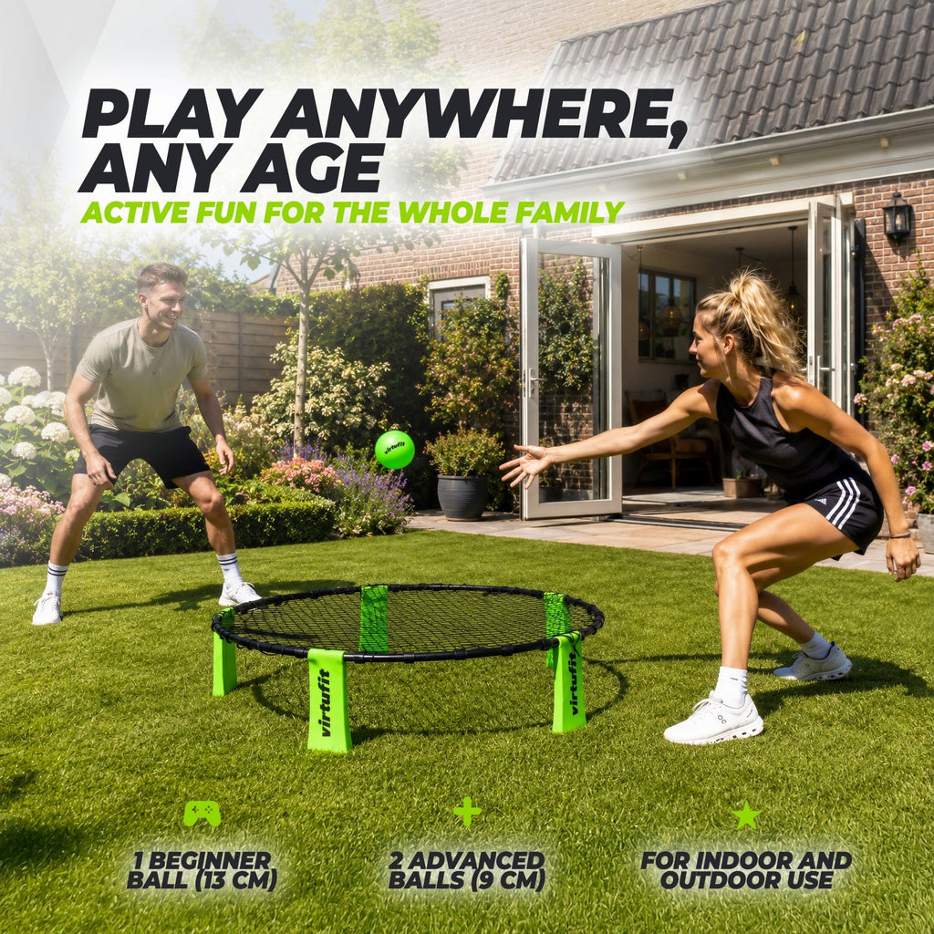 VirtuFit Roundnet RN90 Pro - Mit 3 Bällen und Aufbewahrungstasche - Zweite Chance