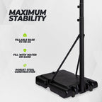 VirtuFit Verstelbare Basketbalpaal - 220 tot 305 cm - Afbeelding 7