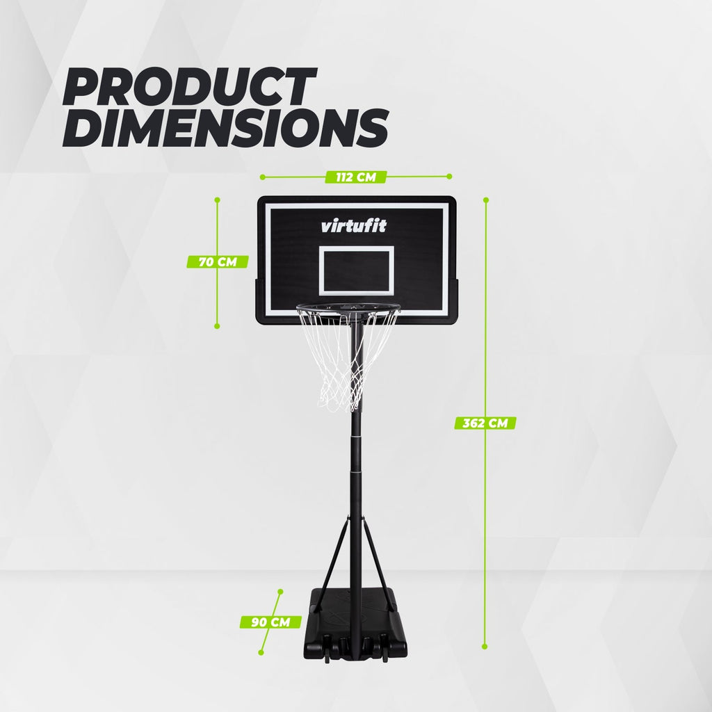 VirtuFit Verstelbare Basketbalpaal - 220 tot 305 cm - Afbeelding 8