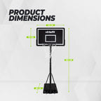VirtuFit Verstelbare Basketbalpaal - 220 tot 305 cm - Afbeelding 8