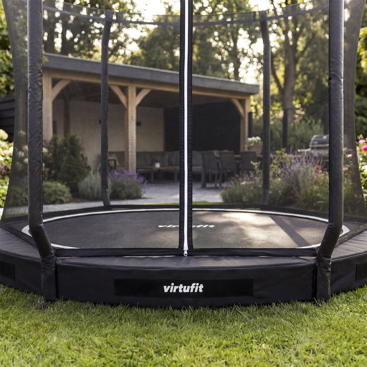 VirtuFit Inground Trampoline 251 cm Inclusief Veiligheidsnet - Afbeelding 9