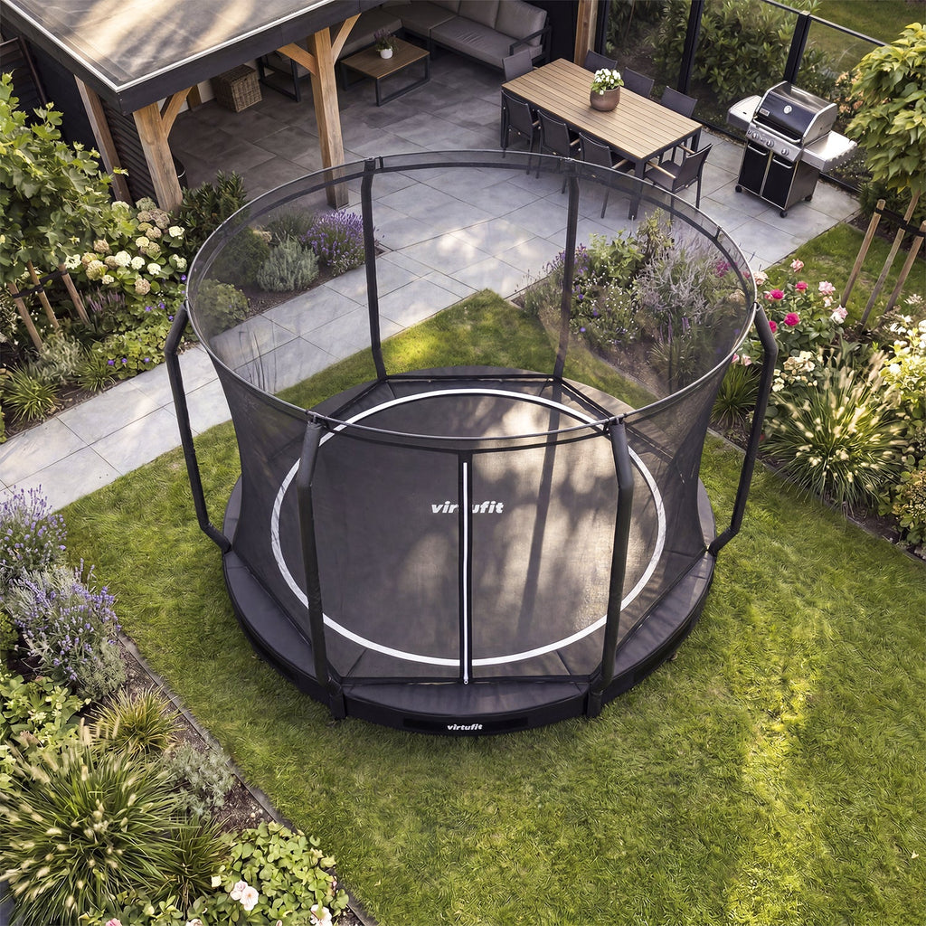 VirtuFit Inground Trampoline 251 cm Inclusief Veiligheidsnet - Afbeelding 10