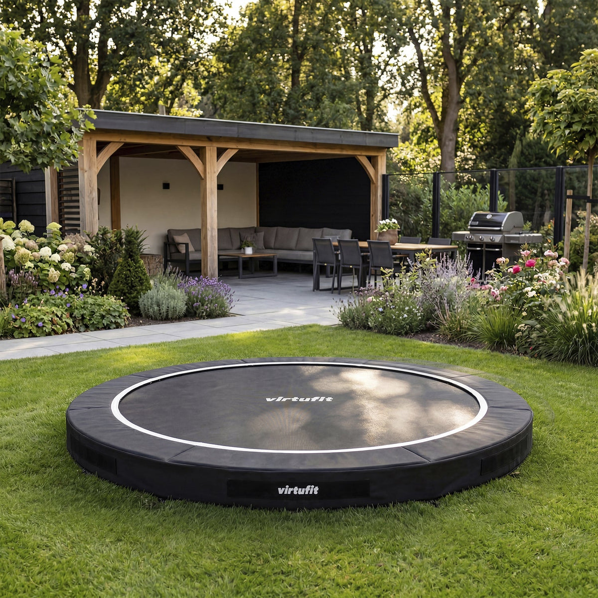 VirtuFit Inground Trampoline 251 cm - Zonder Veiligheidsnet - Aanzicht