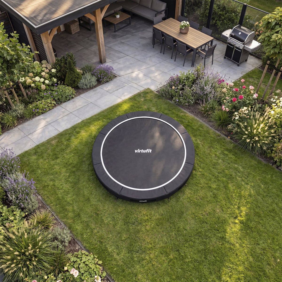 VirtuFit Inground Trampoline 251 cm - Zonder Veiligheidsnet - Afbeelding 9