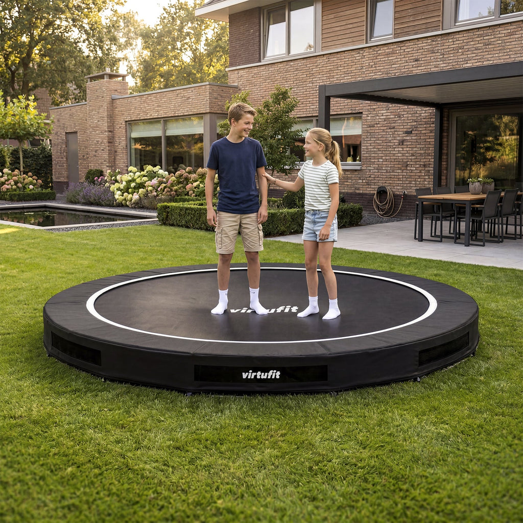 VirtuFit Inground Trampoline 305 cm - Zonder Veiligheidsnet - Aanzicht