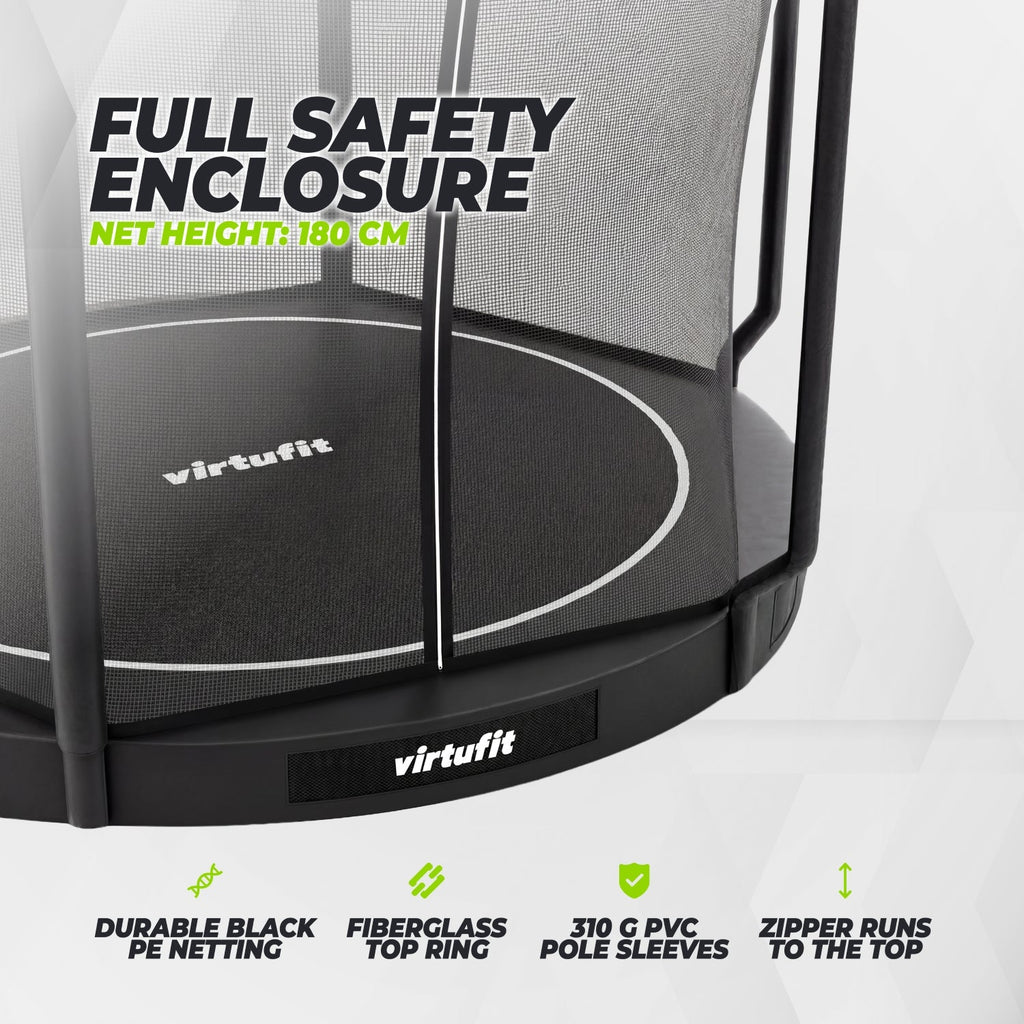 VirtuFit Inground Trampoline 305 cm - Inclusief Veiligheidsnet - Afbeelding 5