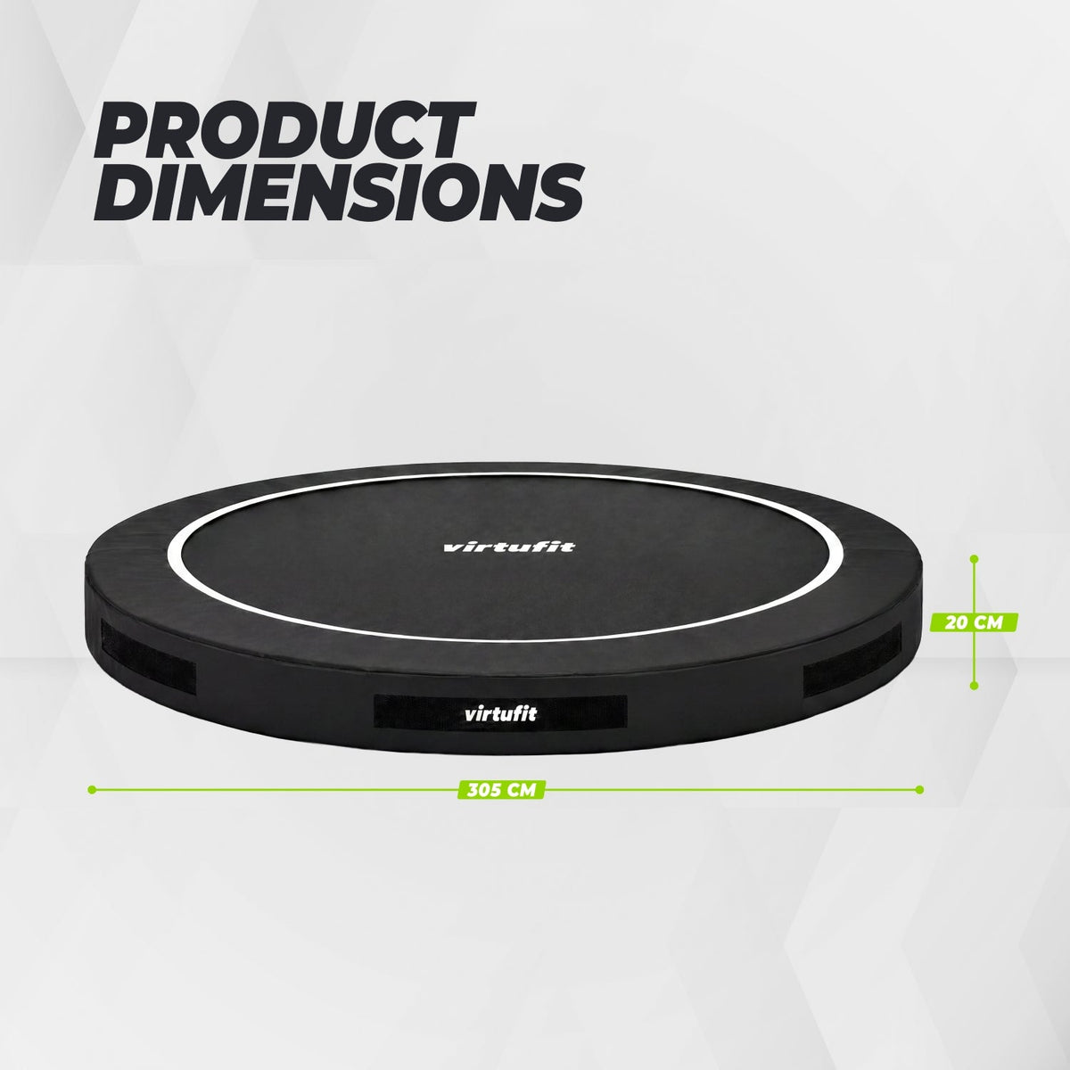 VirtuFit Inground Trampoline 305 cm - Zonder Veiligheidsnet - Afbeelding 7