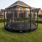 VirtuFit Inground Trampoline 366 cm cm Inclusief Veiligheidsnet - Aanzicht