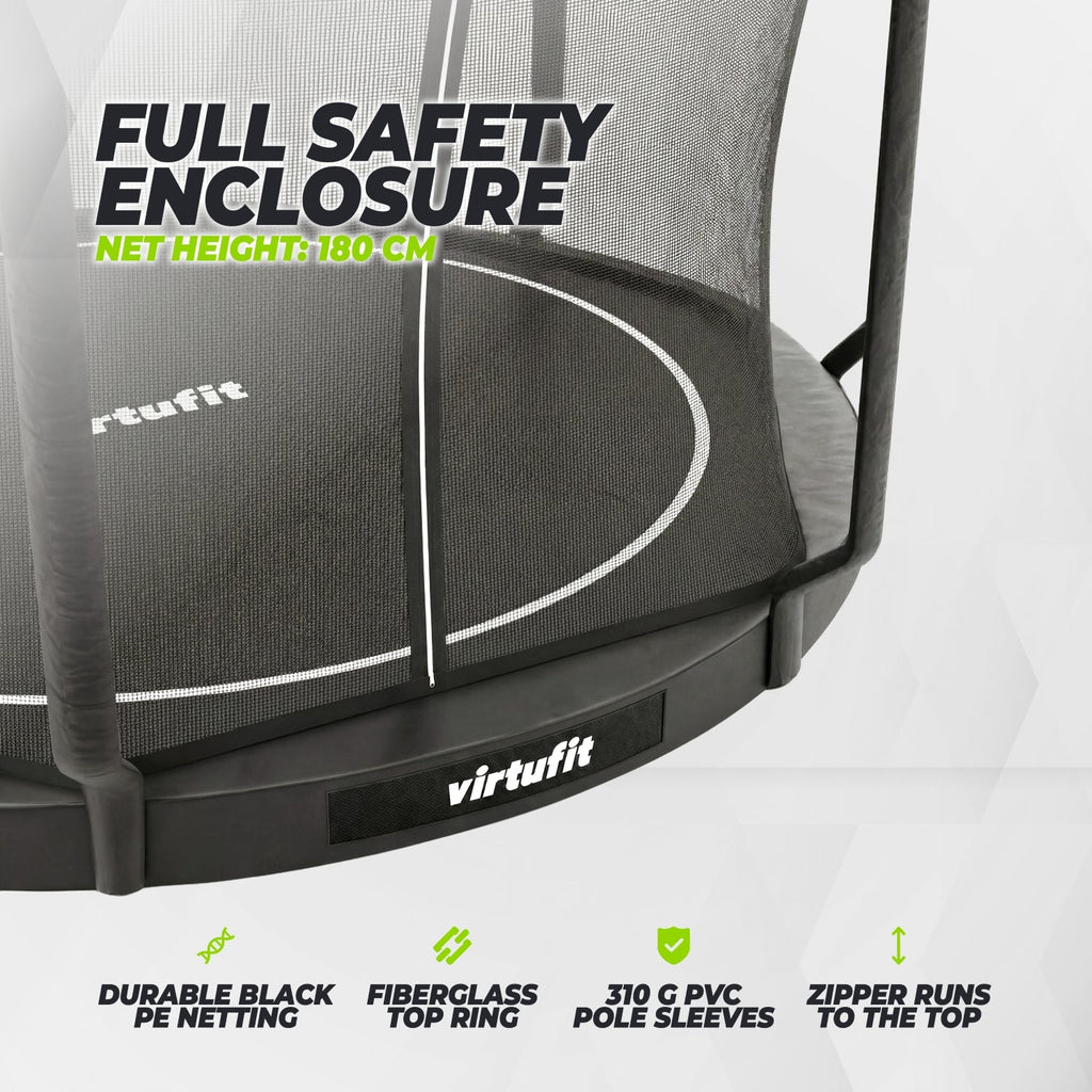 VirtuFit Inground Trampoline 366 cm cm Inclusief Veiligheidsnet - Afbeelding 5
